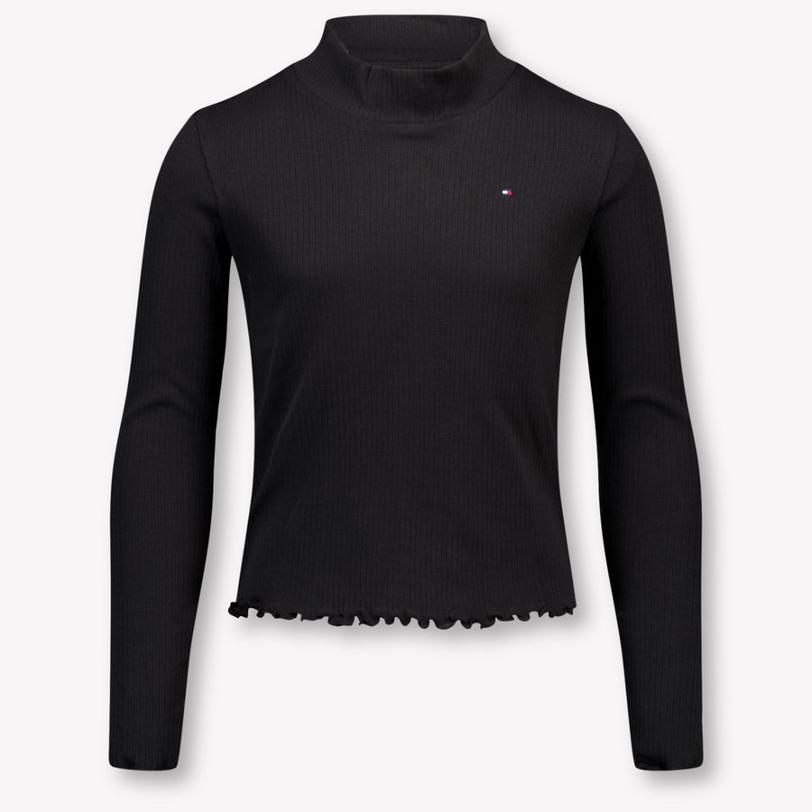 Tommy Hilfiger Kinder Meisjes T-Shirt In Zwart