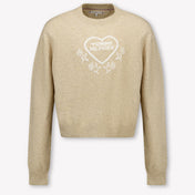 Tommy Hilfiger Kids Girls Sweater Beige