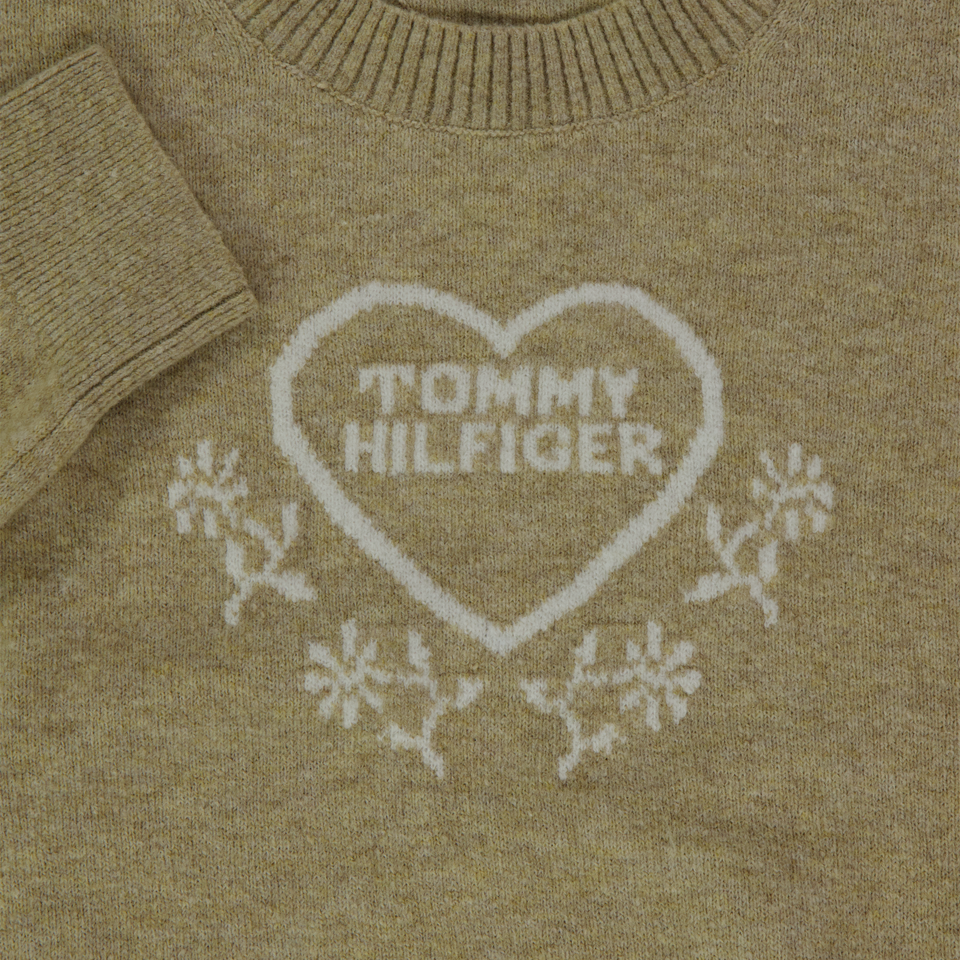 Tommy Hilfiger Kids Girls Sweater Beige