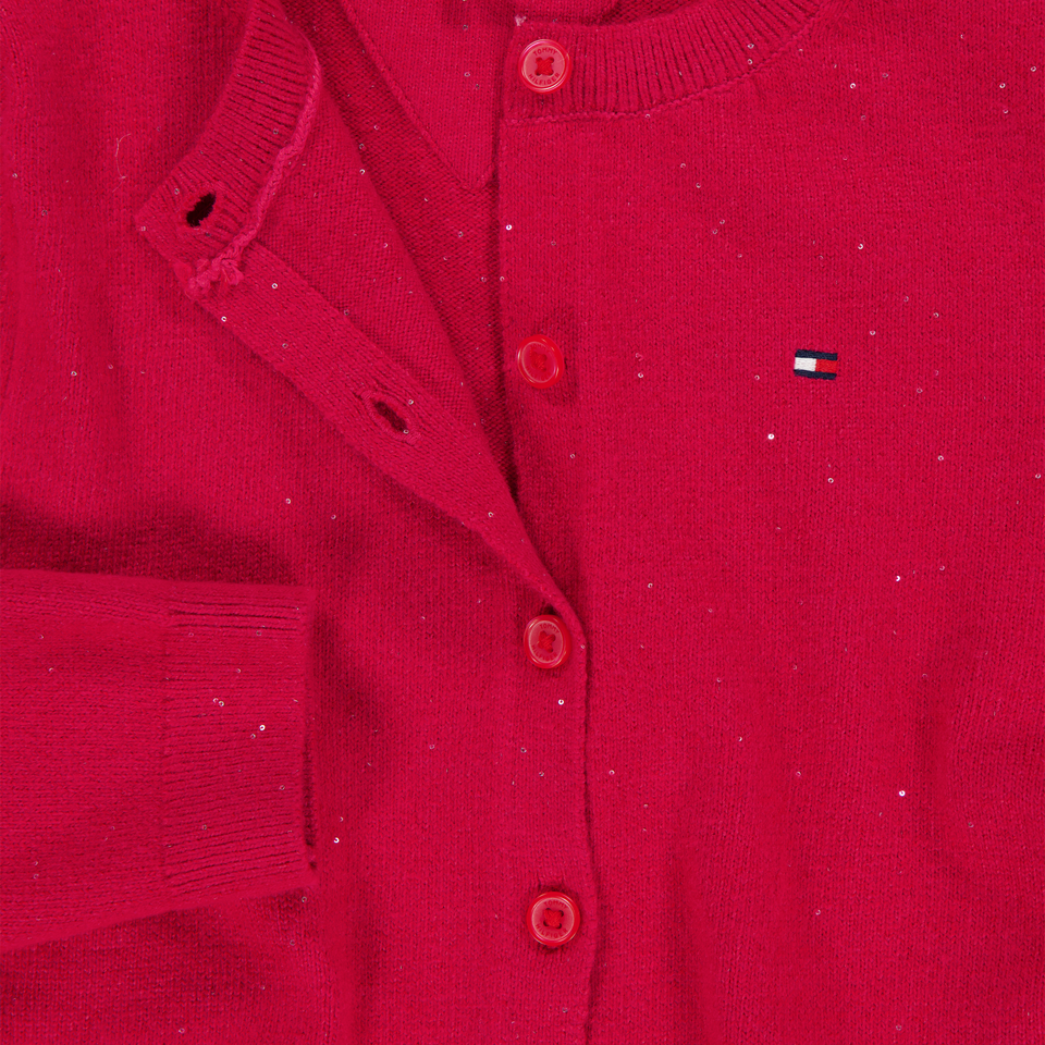 Tommy Hilfiger Kinder Meisjes Vest In Rood