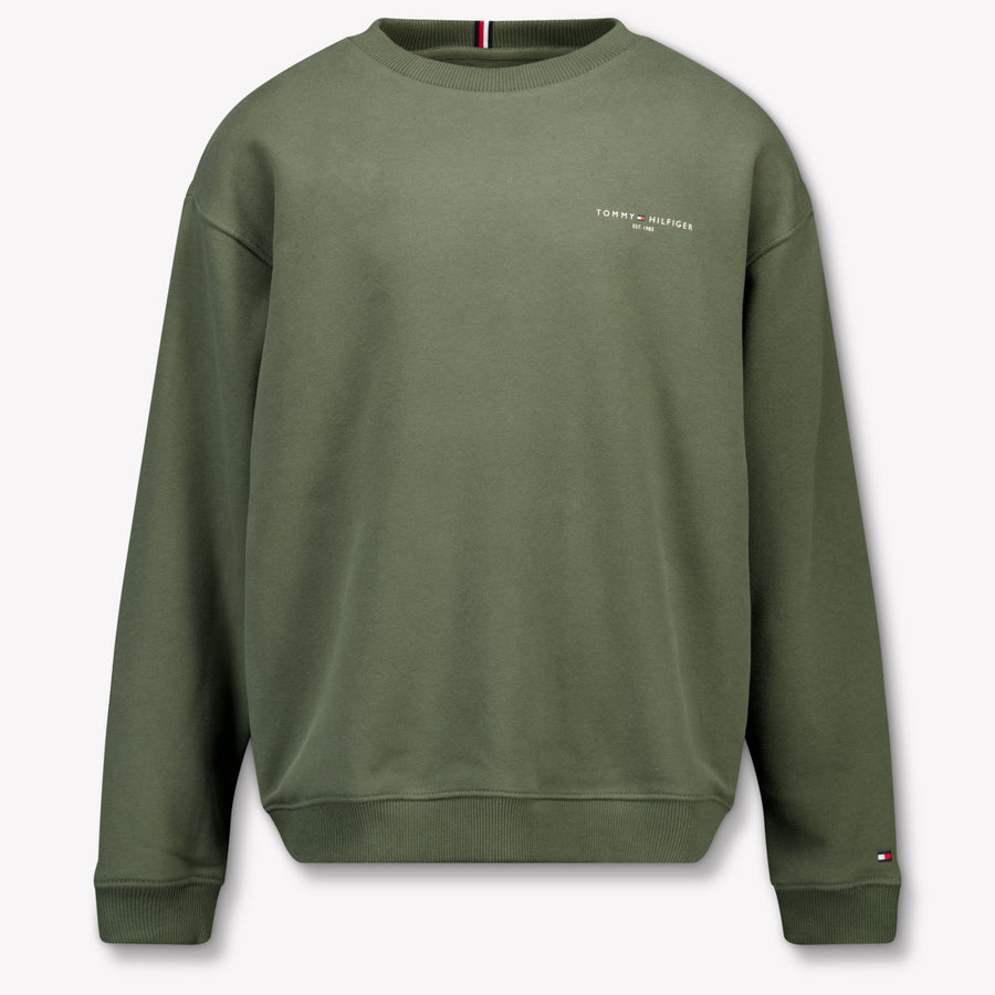 Tommy Hilfiger Kids Unisex Sweater  Army