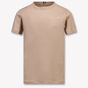 Tommy Hilfiger Kinder Unisex T-Shirt In Beige