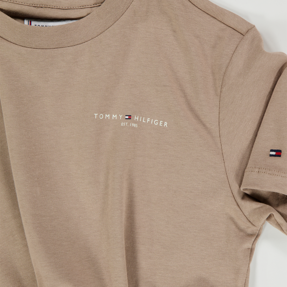 Tommy Hilfiger Kinder Unisex T-Shirt In Beige