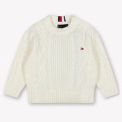 Tommy Hilfiger Baby Jongens Trui In Off White