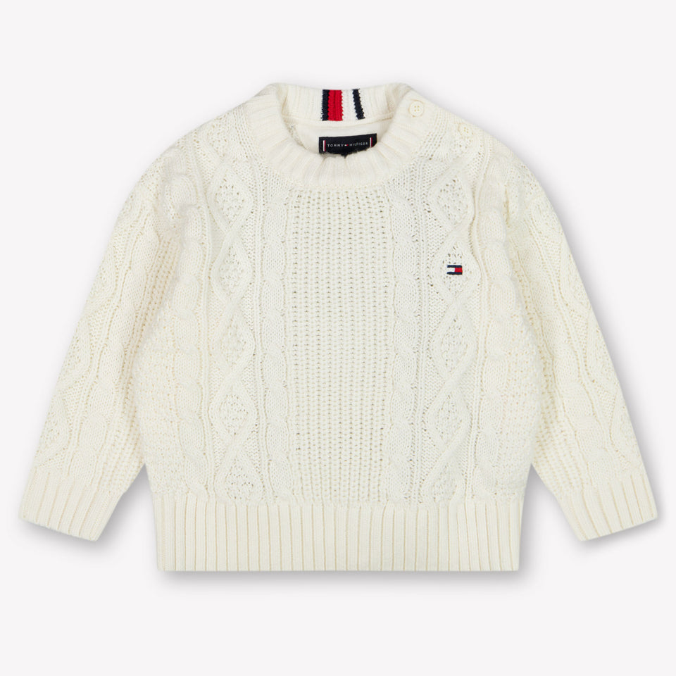 Tommy Hilfiger Baby Jongens Trui In Off White