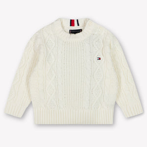 Tommy Hilfiger Baby Boys Sweater  Offwhite