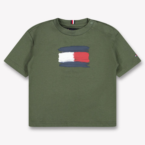 Tommy Hilfiger Baby Jongens T-Shirt In Army