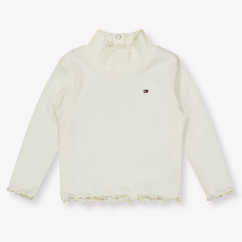 Tommy Hilfiger Baby Meisjes T-Shirt In Off White