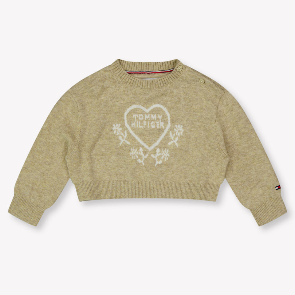 Tommy Hilfiger Baby Girls Sweater  Beige