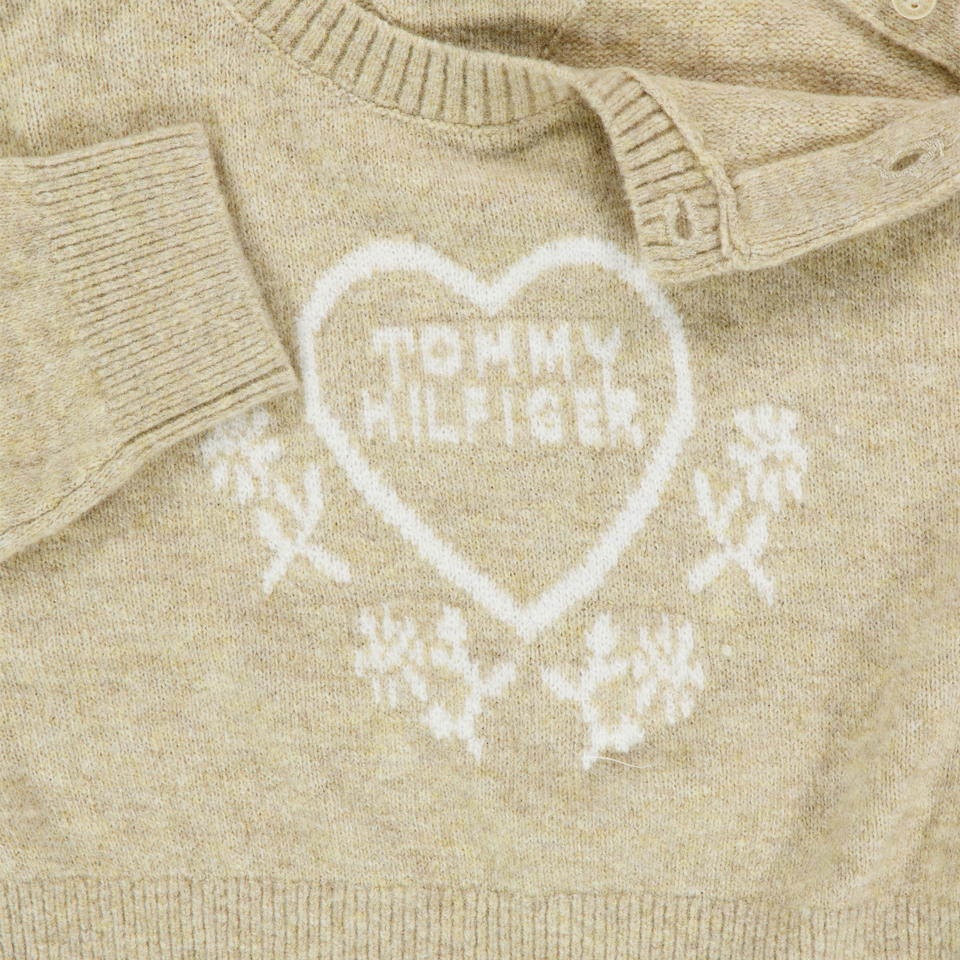 Tommy Hilfiger Baby Girls Sweater  Beige