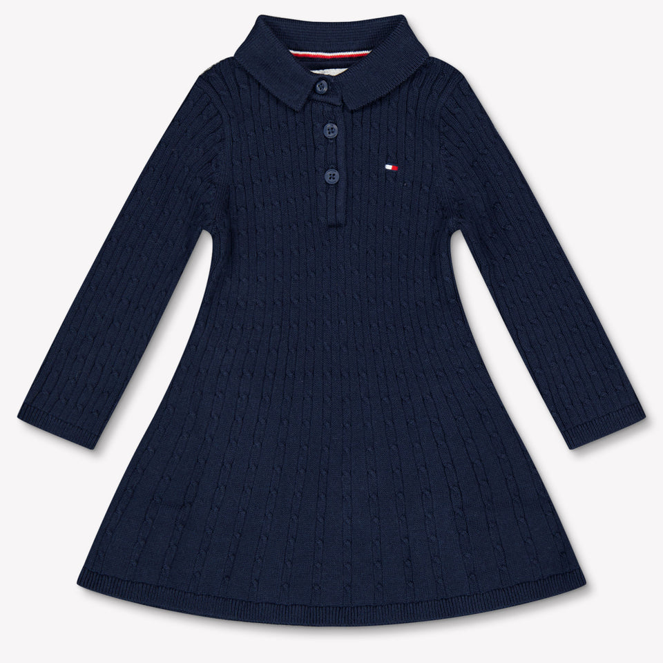 Tommy Hilfiger Baby Meisjes Jurk In Navy