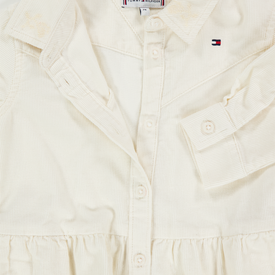 Tommy Hilfiger Baby Girls Dress  Offwhite