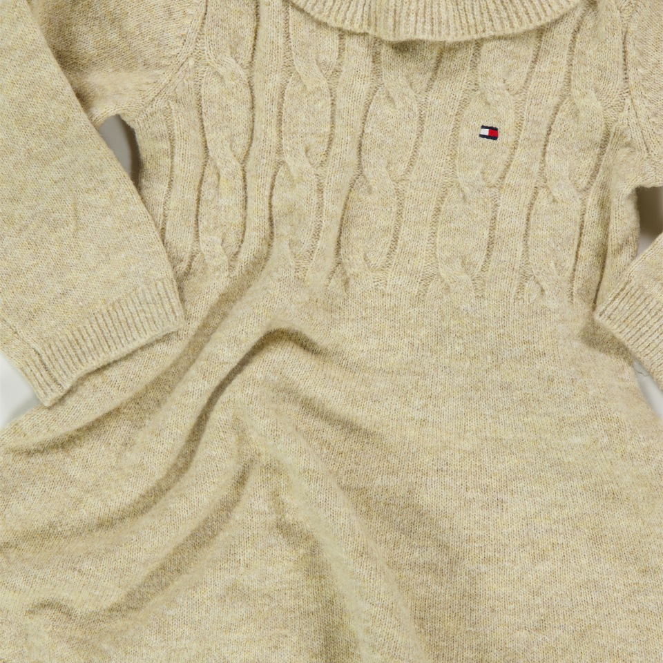 Tommy Hilfiger Baby Meisjes Jurk In Beige