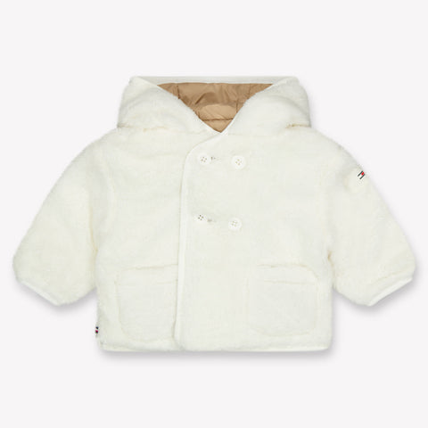 Tommy Hilfiger Baby Unisex Winterjas In Off White