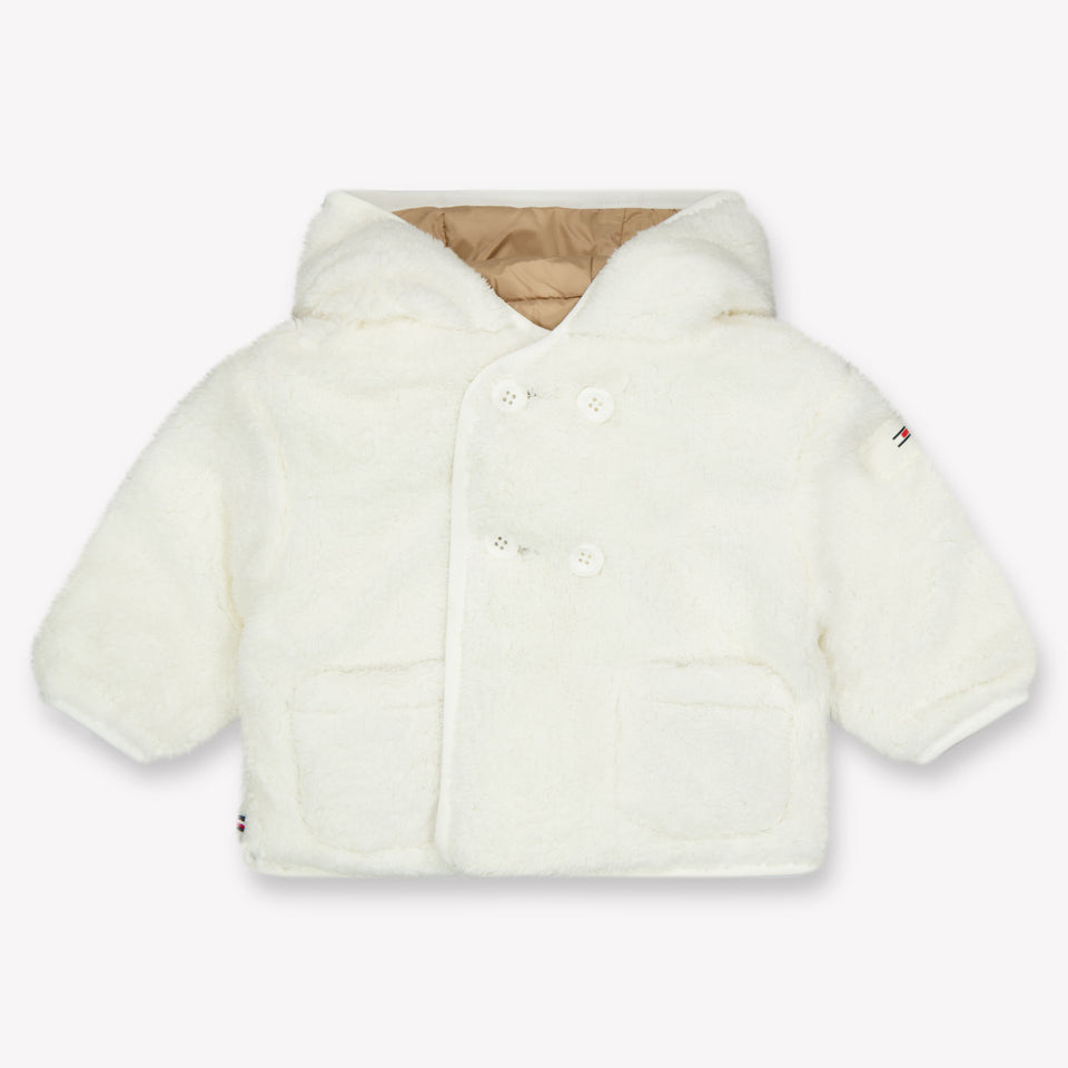 Tommy Hilfiger Baby Unisex Winter Jacket  Offwhite