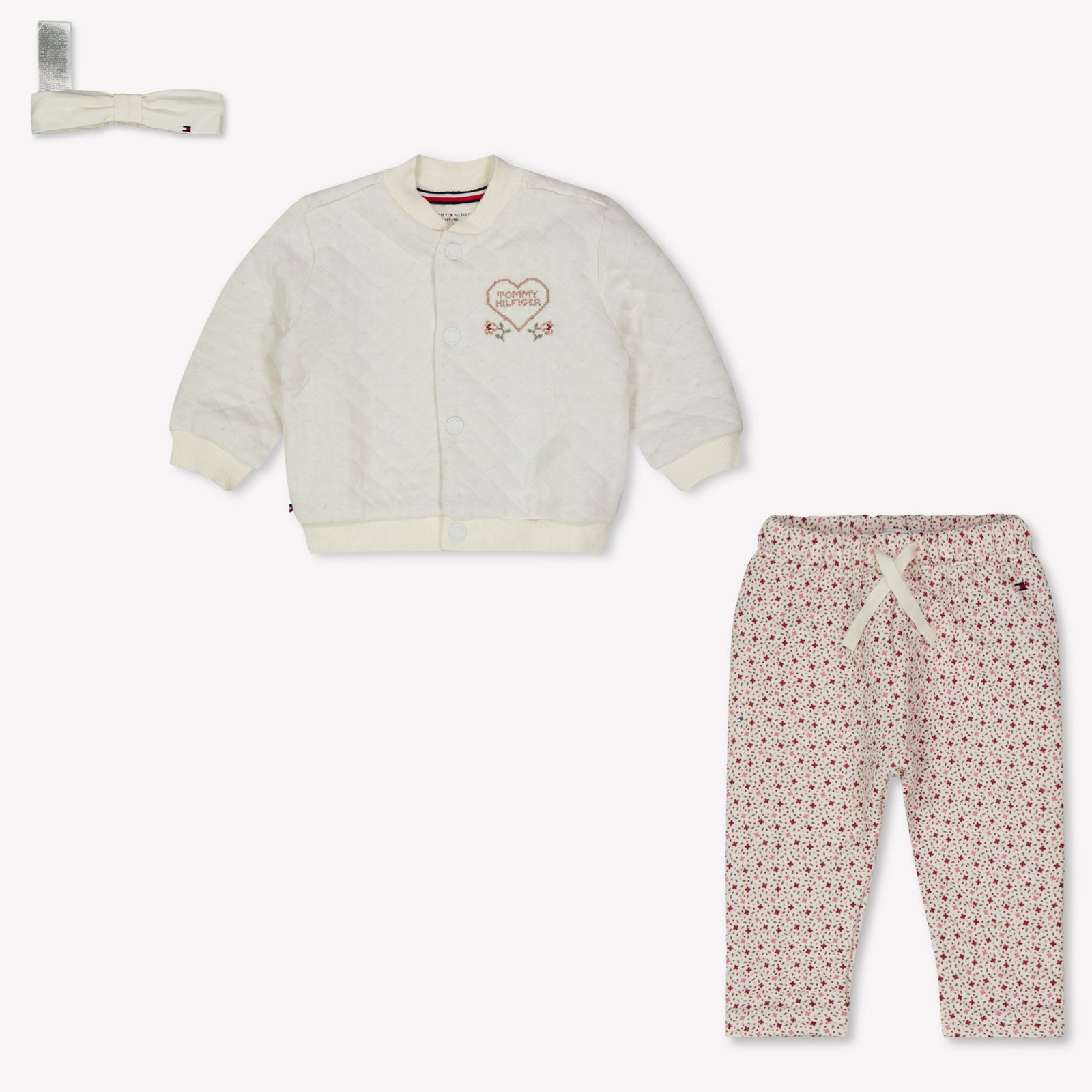 Tommy Hilfiger Baby Meisjes Setje In Off White