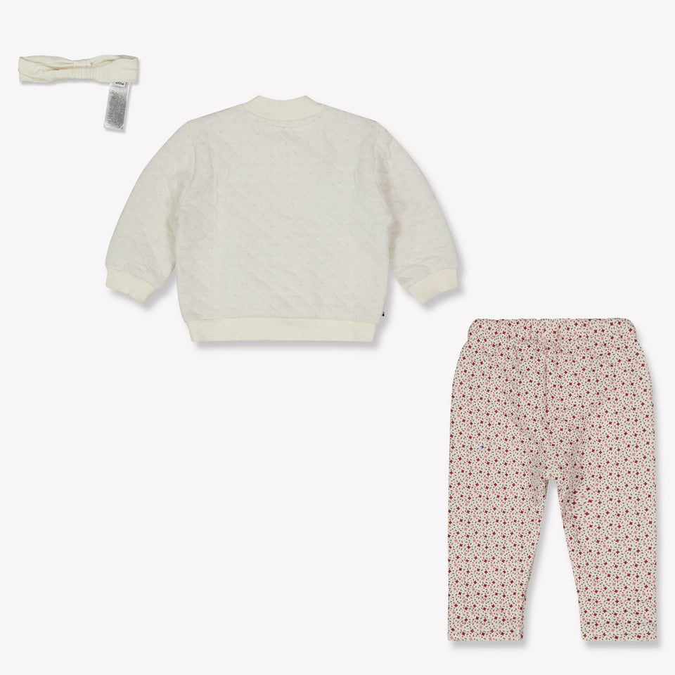 Tommy Hilfiger Baby Meisjes Setje In Off White