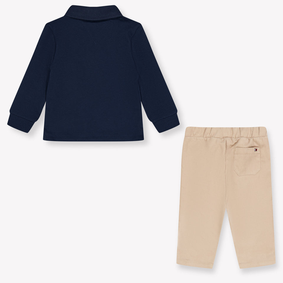 Tommy Hilfiger Baby Jongens Setje In Camel