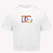 Dolce & Gabbana Kinder Meisjes T-Shirt In Wit