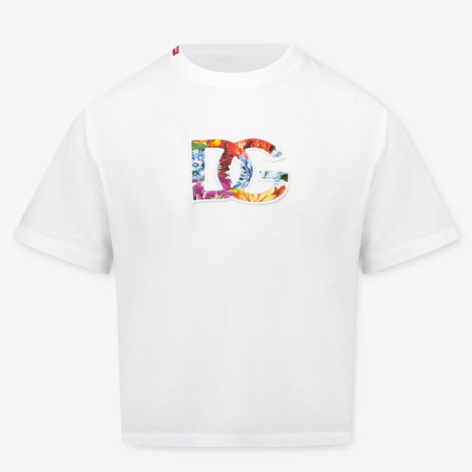Dolce & Gabbana Kinder Meisjes T-Shirt In Wit