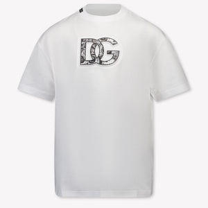 Dolce & Gabbana Kinder Jongens T-Shirt In Wit