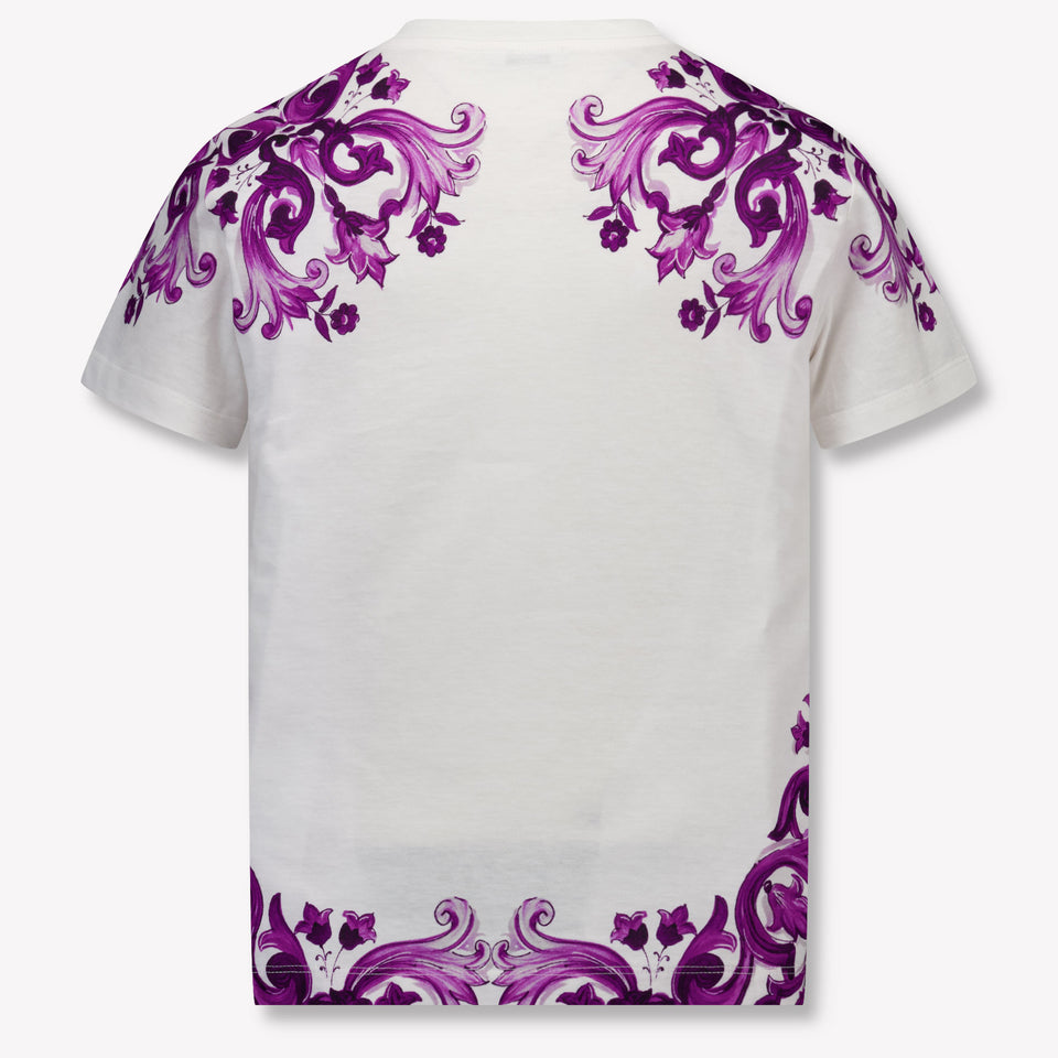 Dolce & Gabbana Kinder Meisjes T-Shirt In Wit