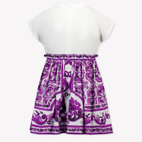 Dolce & Gabbana Kinder Meisjes Jurk In Wit