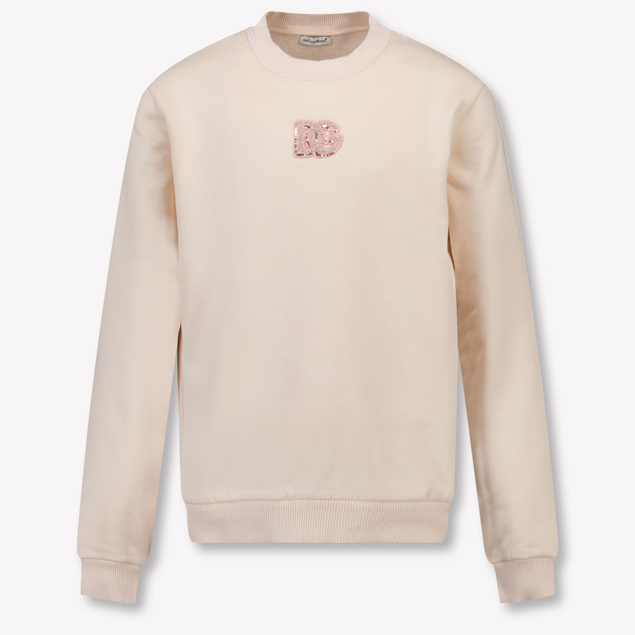 Dolce & Gabbana Kinder Meisjes Trui In Licht Roze
