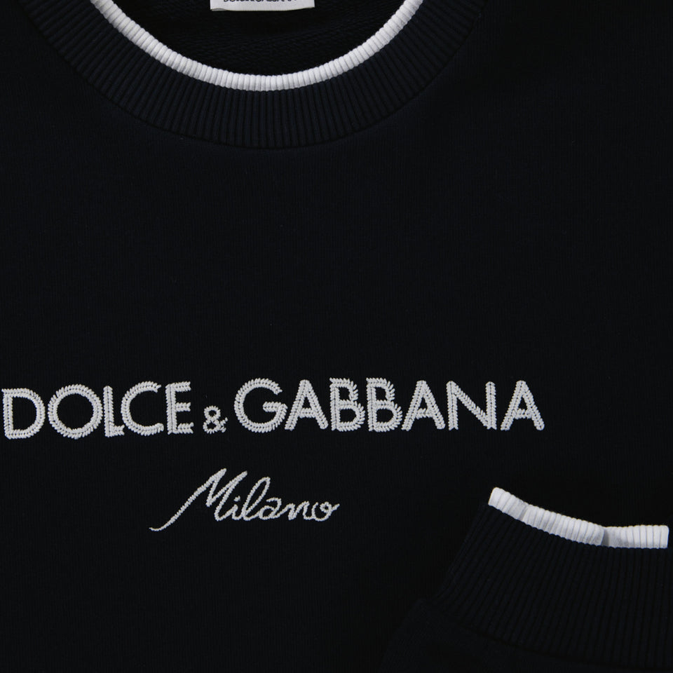 Dolce & Gabbana Kids Boys Sweater  Navy