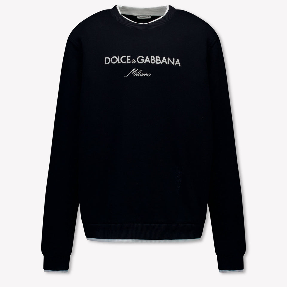 Dolce & Gabbana Kids Boys Sweater  Navy