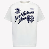 Dolce & Gabbana Kinder Jongens T-Shirt In Wit