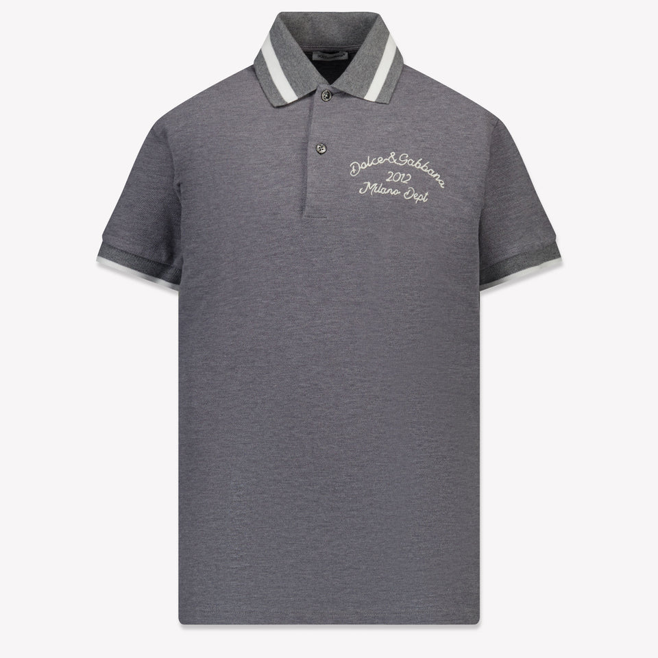 Dolce & Gabbana Kids Boys Polo  Gray