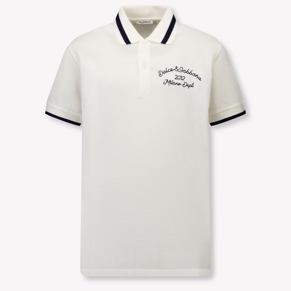Dolce & Gabbana Kinder Jongens Polo In Wit
