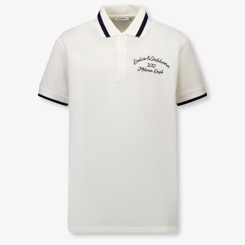 Dolce & Gabbana Kinder Jongens Polo In Wit