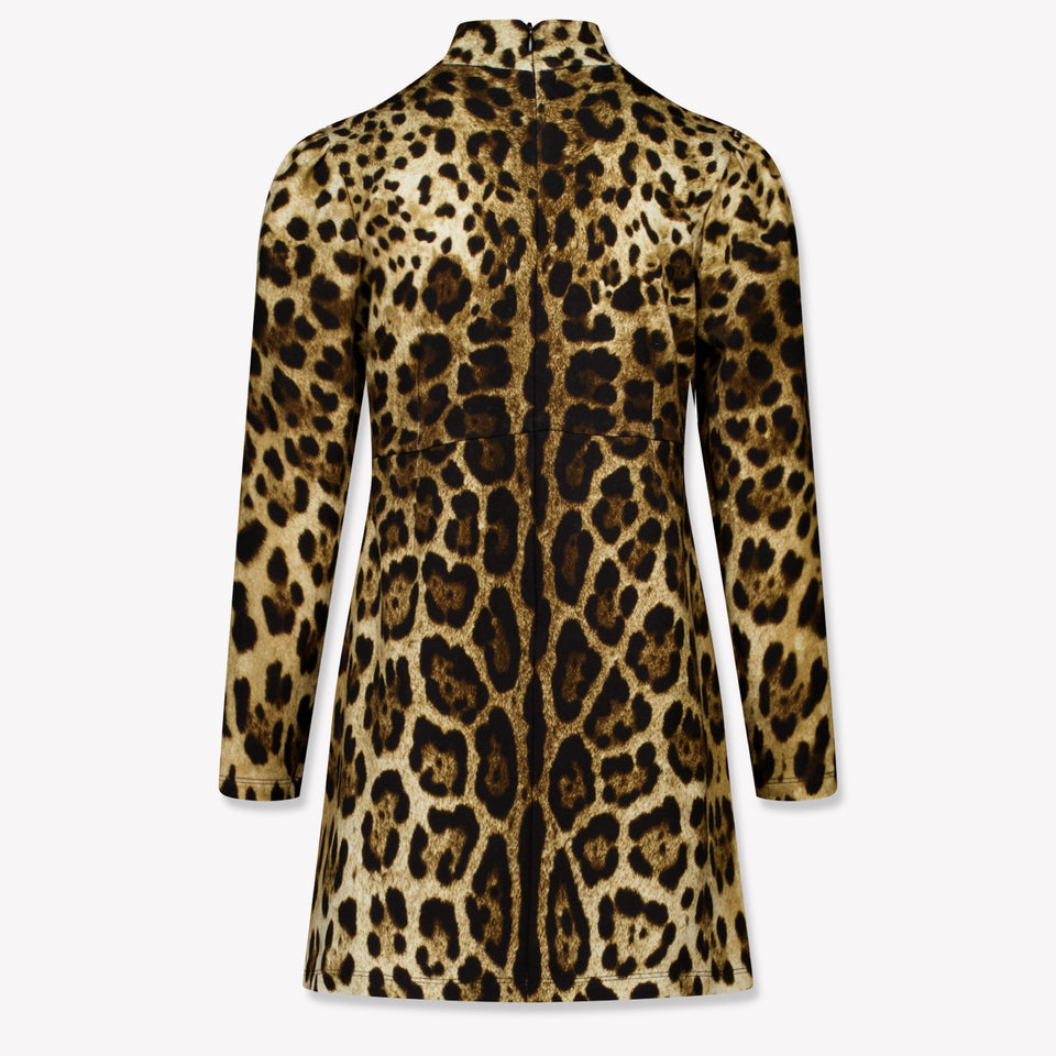 Dolce & Gabbana Kids Girls Dress Brown