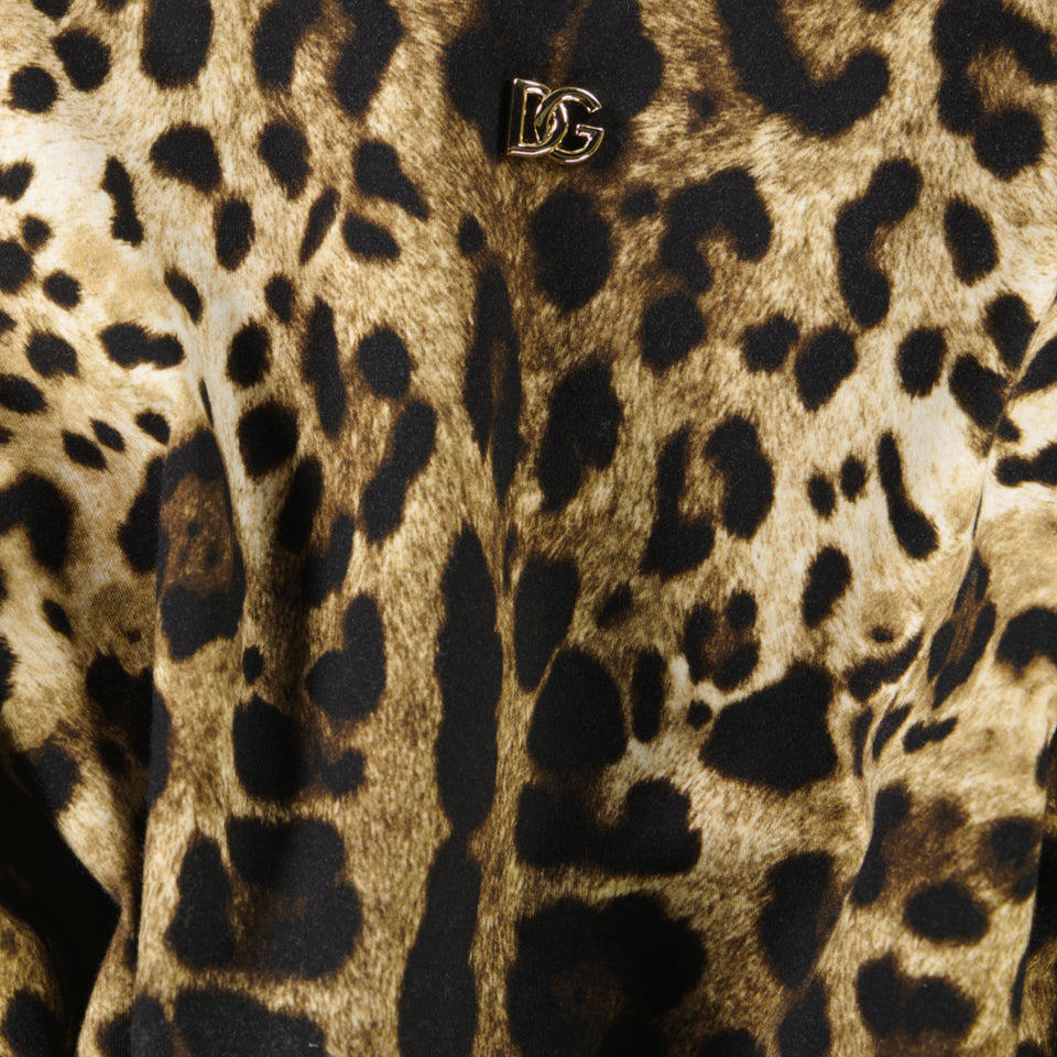 Dolce & Gabbana Kids Girls Dress Brown