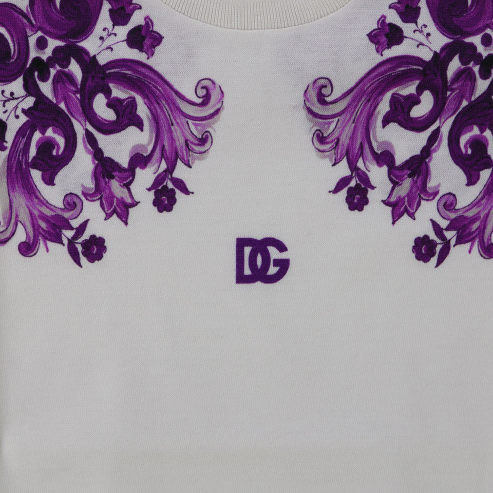 Dolce & Gabbana Baby Girls T-Shirt  White