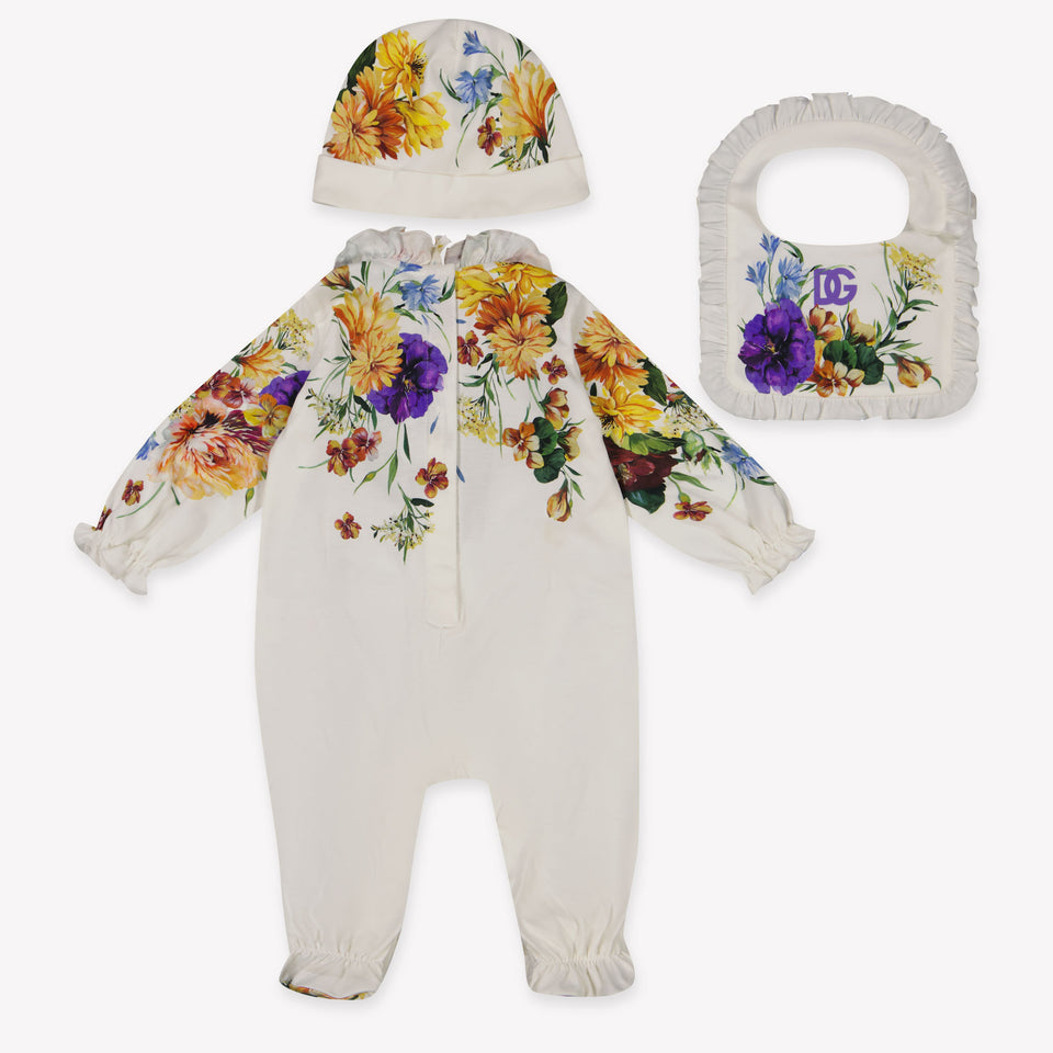 Dolce & Gabbana Baby Girls Playsuit  White