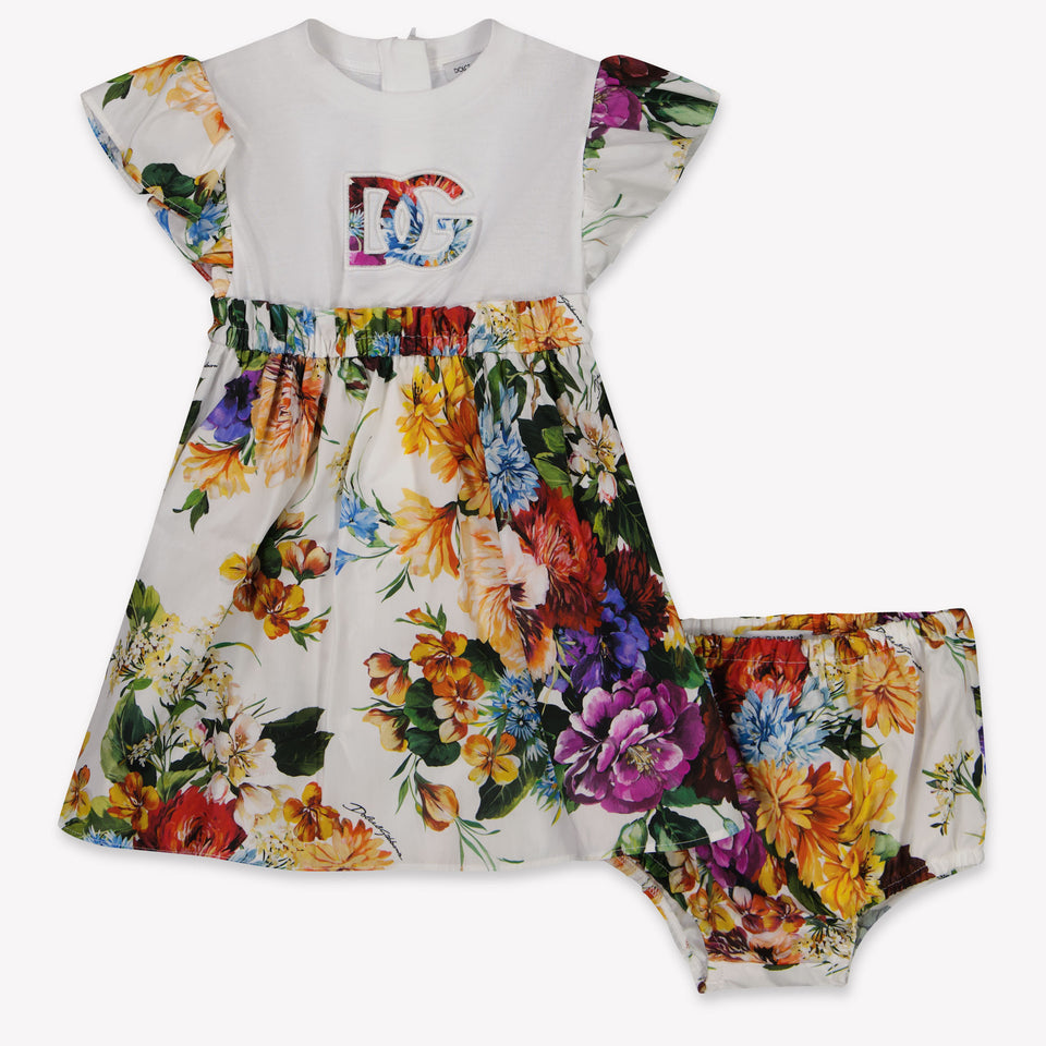 Dolce & Gabbana Baby Meisjes Jurk In Wit