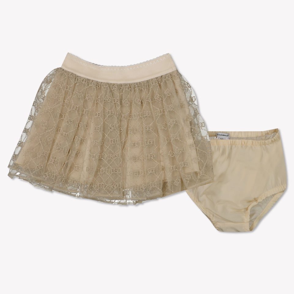 Dolce & Gabbana Baby Girls Skirt  Ecru