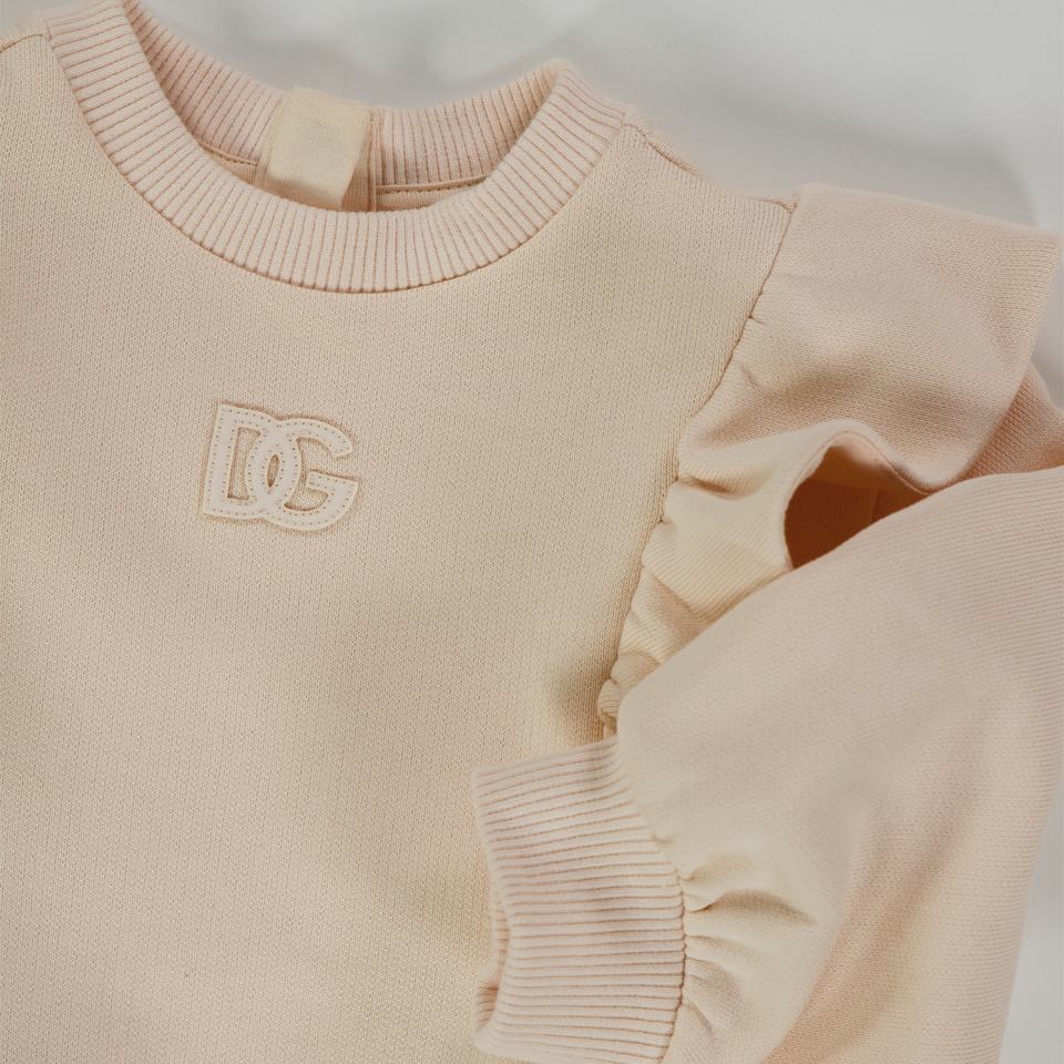 Dolce & Gabbana Baby Girls Sweater  Light Pink