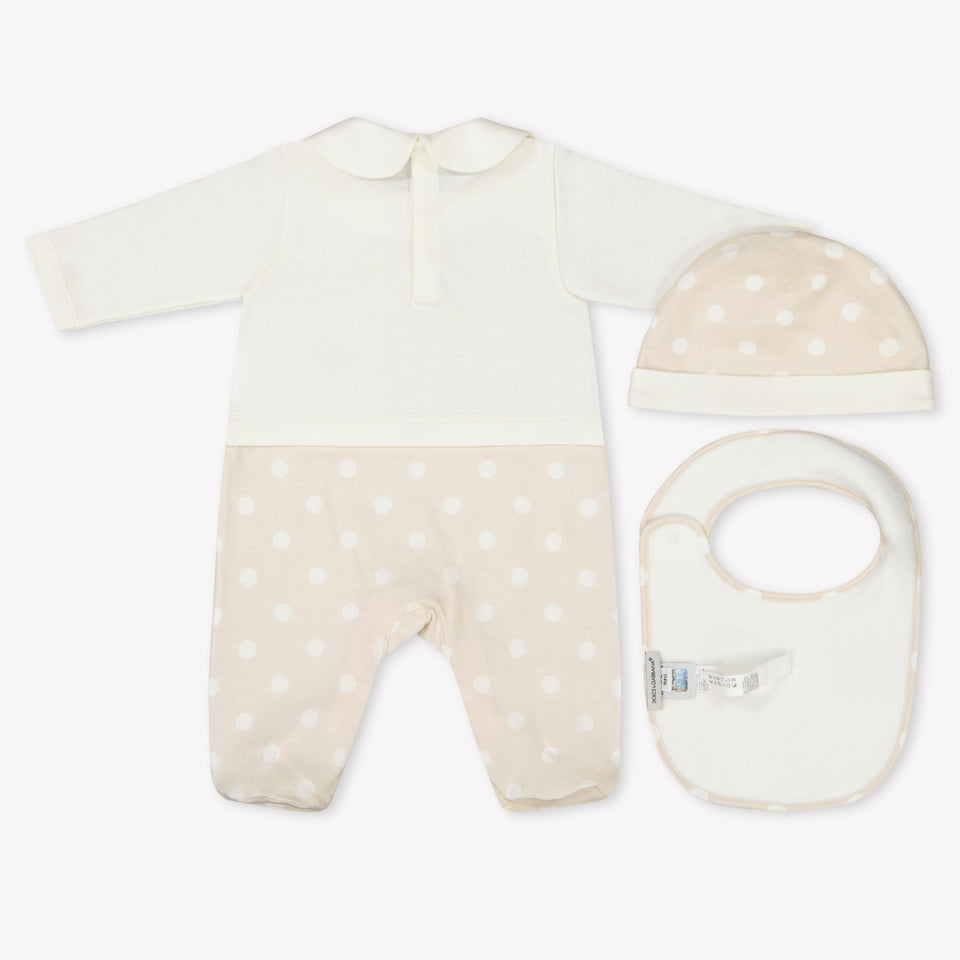 Dolce & Gabbana Baby Unisex Playsuit  Offwhite