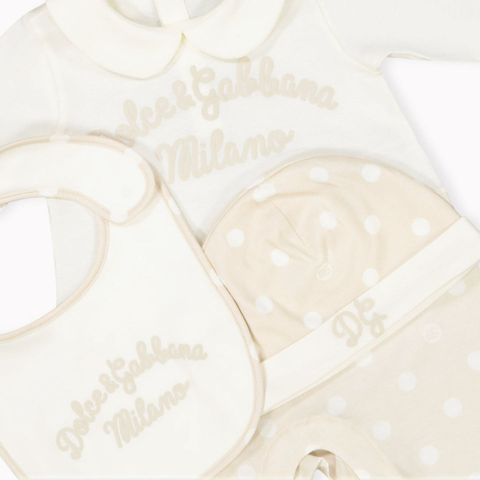 Dolce & Gabbana Baby Unisex Playsuit  Offwhite