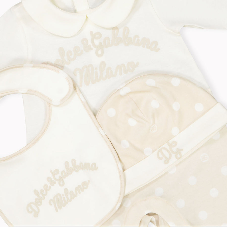 Dolce & Gabbana Baby Unisex Playsuit  Offwhite