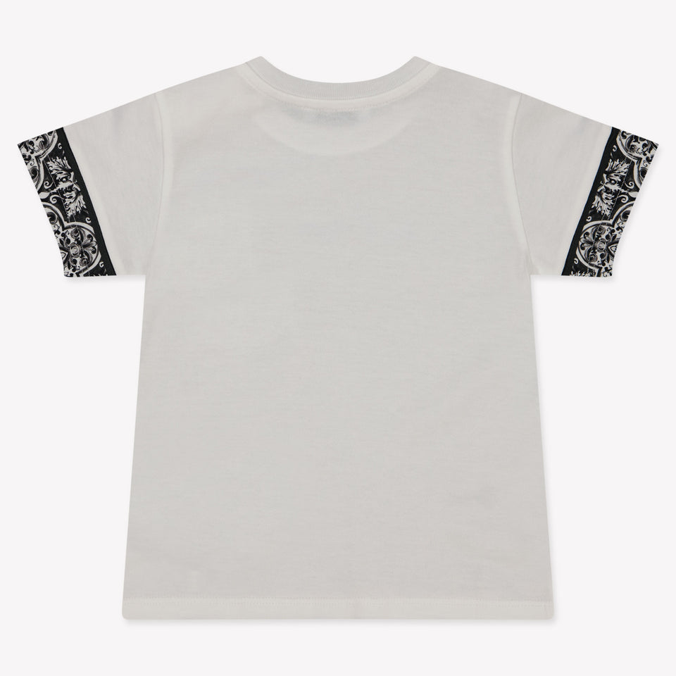 Dolce & Gabbana Baby Jongens T-Shirt In Wit