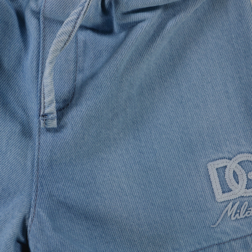 Dolce & Gabbana Baby Jongens Shorts In Licht Blauw