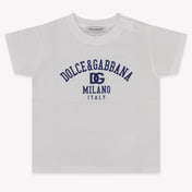 Dolce & Gabbana Baby Jongens T-Shirt In Wit