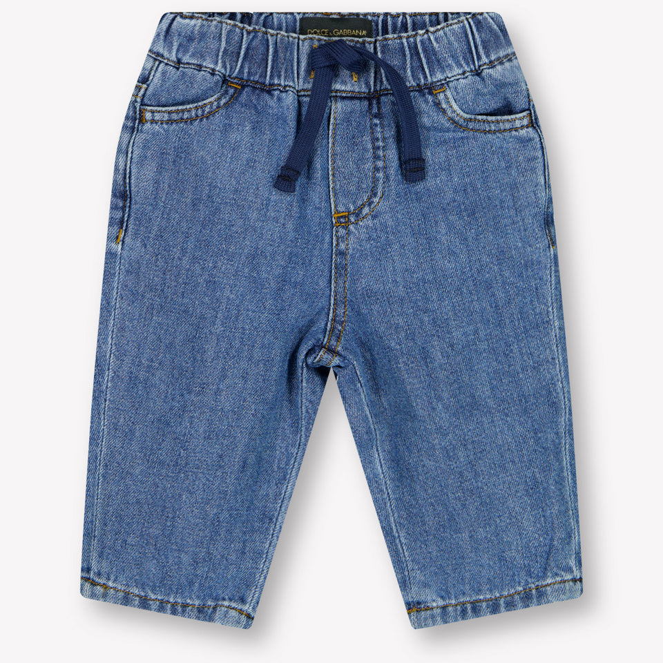 Dolce & Gabbana Baby Jongens Broek In Blauw