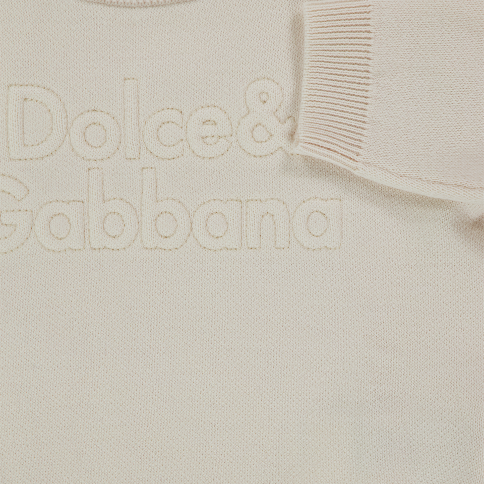 Dolce & Gabbana Baby Jongens Trui In Off White