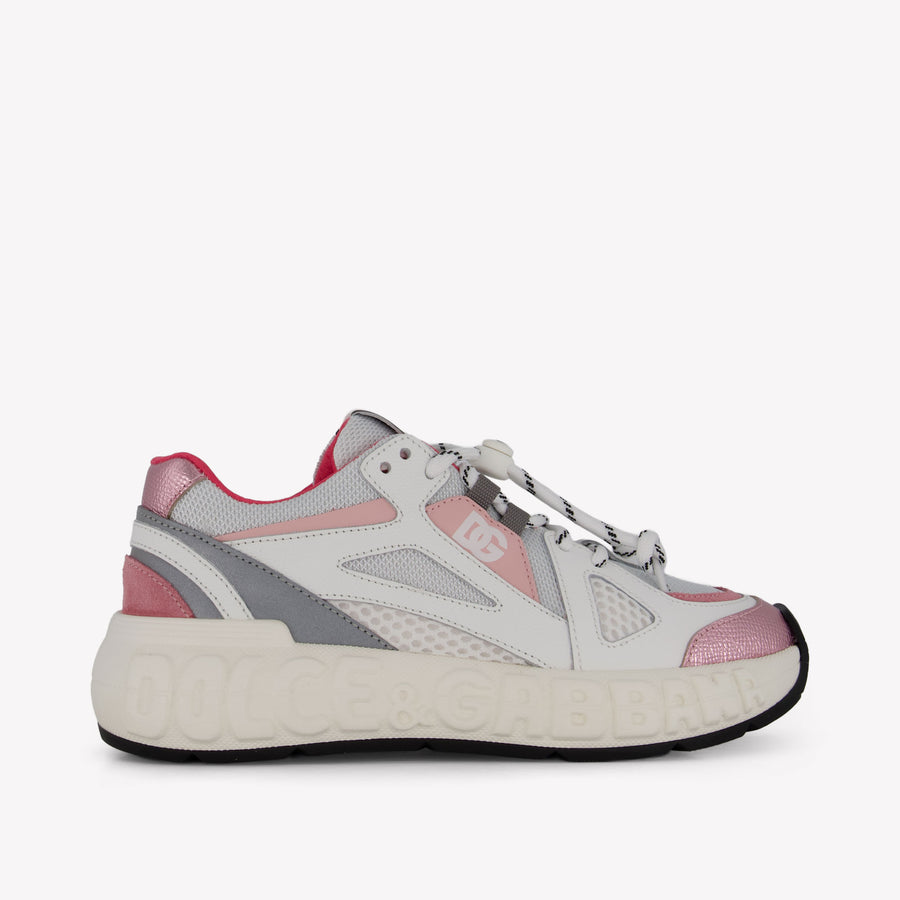 Dolce & Gabbana Unisex Sneakers In Licht Roze